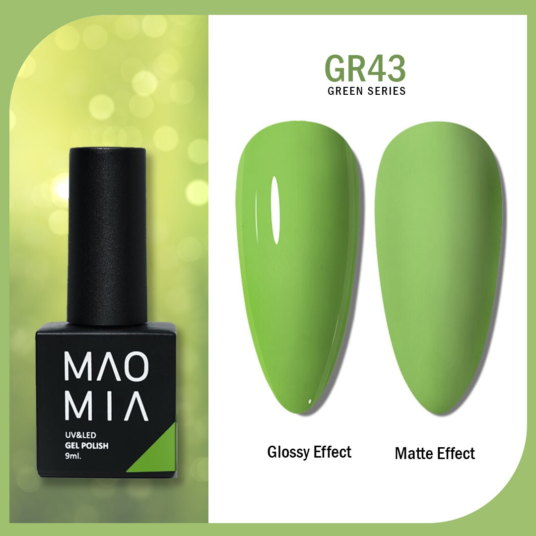 Gel Nail Polish Green Color Series Nail Polish Paint Manicure Gel Semi Permanent Painting Art Nails Accesories