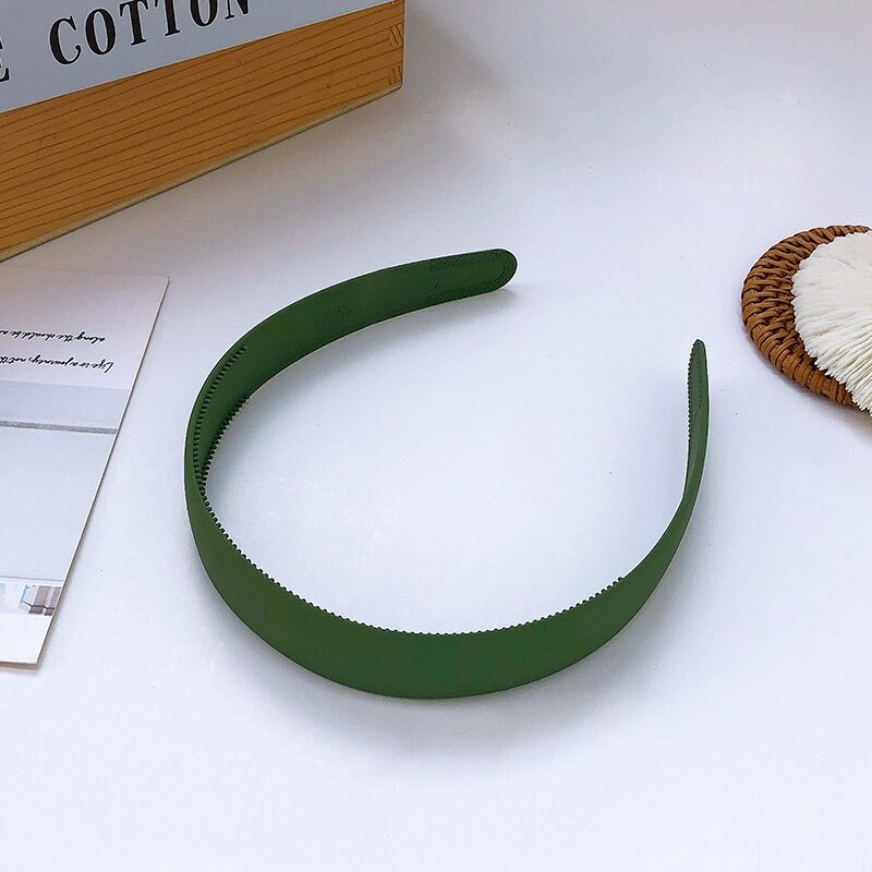 Plastic Colorful Suede Hairband Hoop Headband for Women