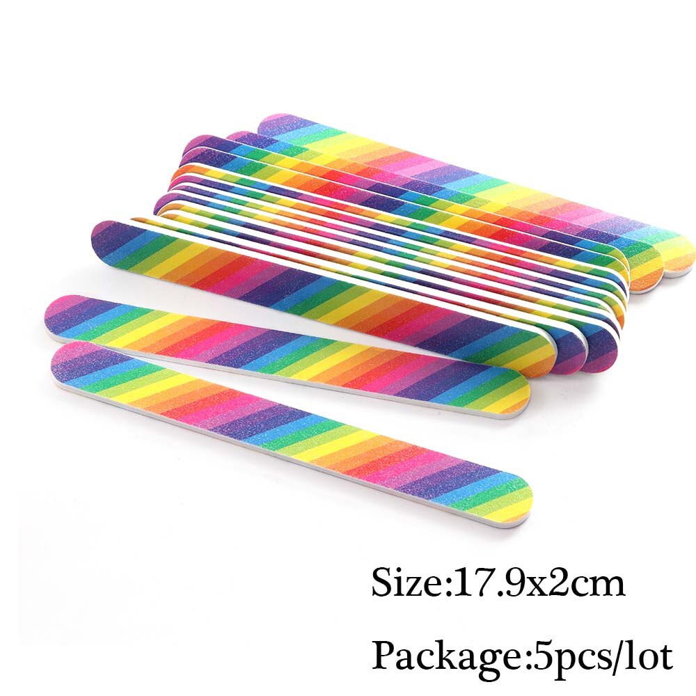 Mini Double Sided Nail File Set Sanding Buffer Block 180/240 Grit Gel Polish Manicure Tool Kit SA858