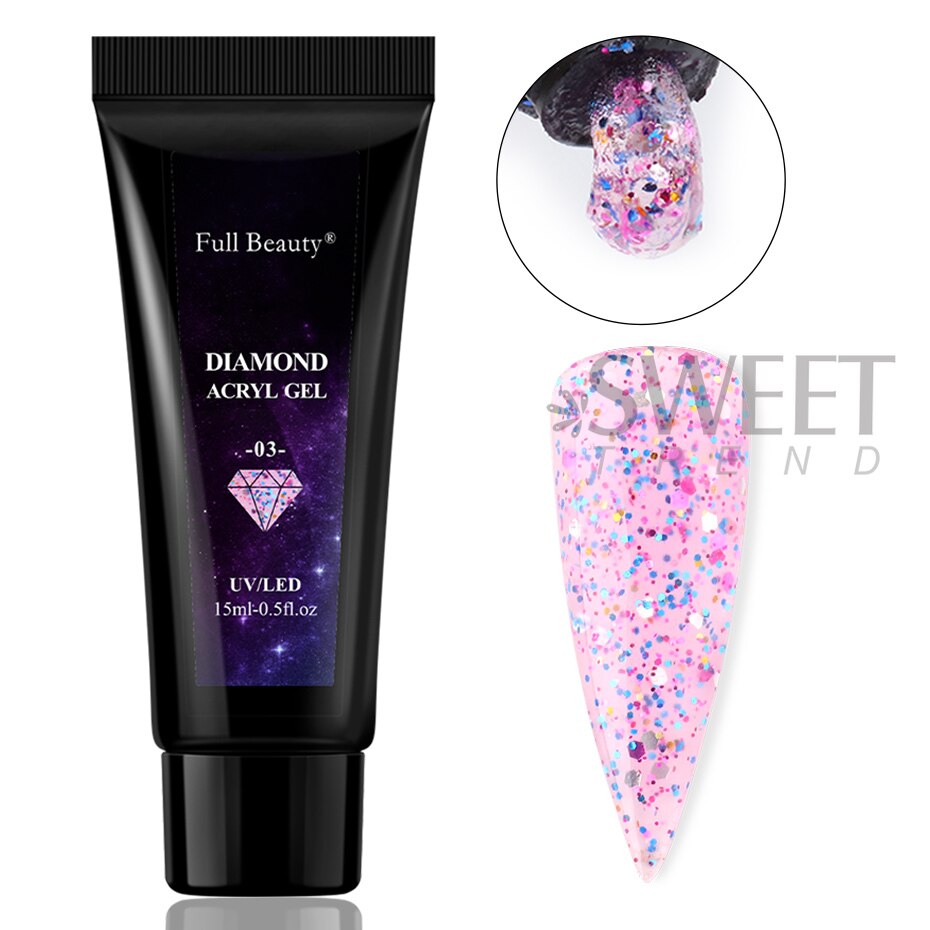 15ml Luminous Glow Nails Acrylic Extension Gel