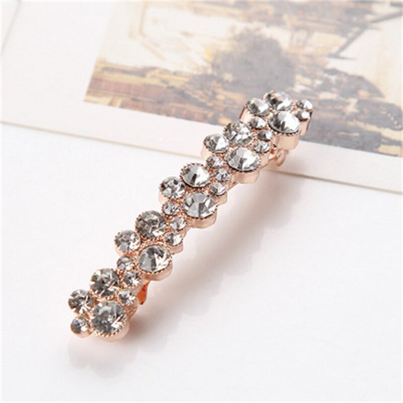 New Korean Elegant Hairpins Hairgrips Crystal Hair Clips For Women Girls Hair Accessories