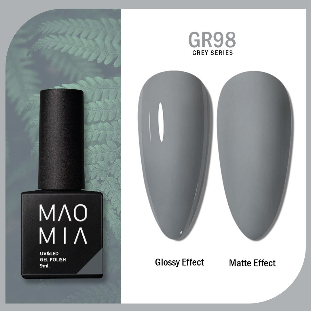 Gel Varnish For Nails Polish 10ml Soak Off UV LED Nails Semi Permanent DIY Nail Art Gels Nails Accessories Gray Color Series.