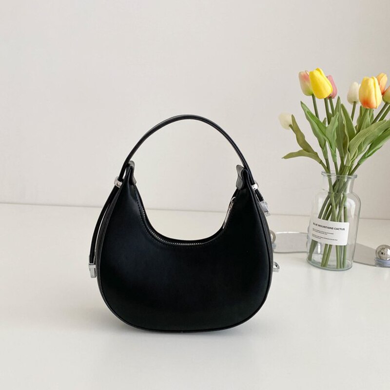 Woman Hobo Bag Luxury Design 2022 New Fashion Handbag Leather Armpit Bag Small Shoulder Bags Female Chain Crossbody Bags Purses