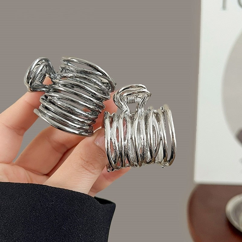 High Ponytail Clip for Women Fashion Metal Hair Claw Girls Clamps Girl Fixed Hairpin Claw Clip Hair accessories Headwear