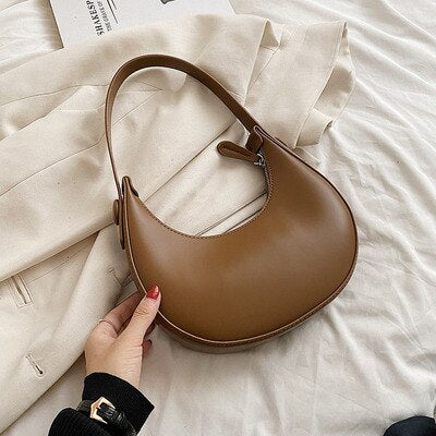 Women Bag PU Bucket Casual Solid Fashion Zipper Shoulder Bags Handbags Simple Women Bag All-match Euro-America Style