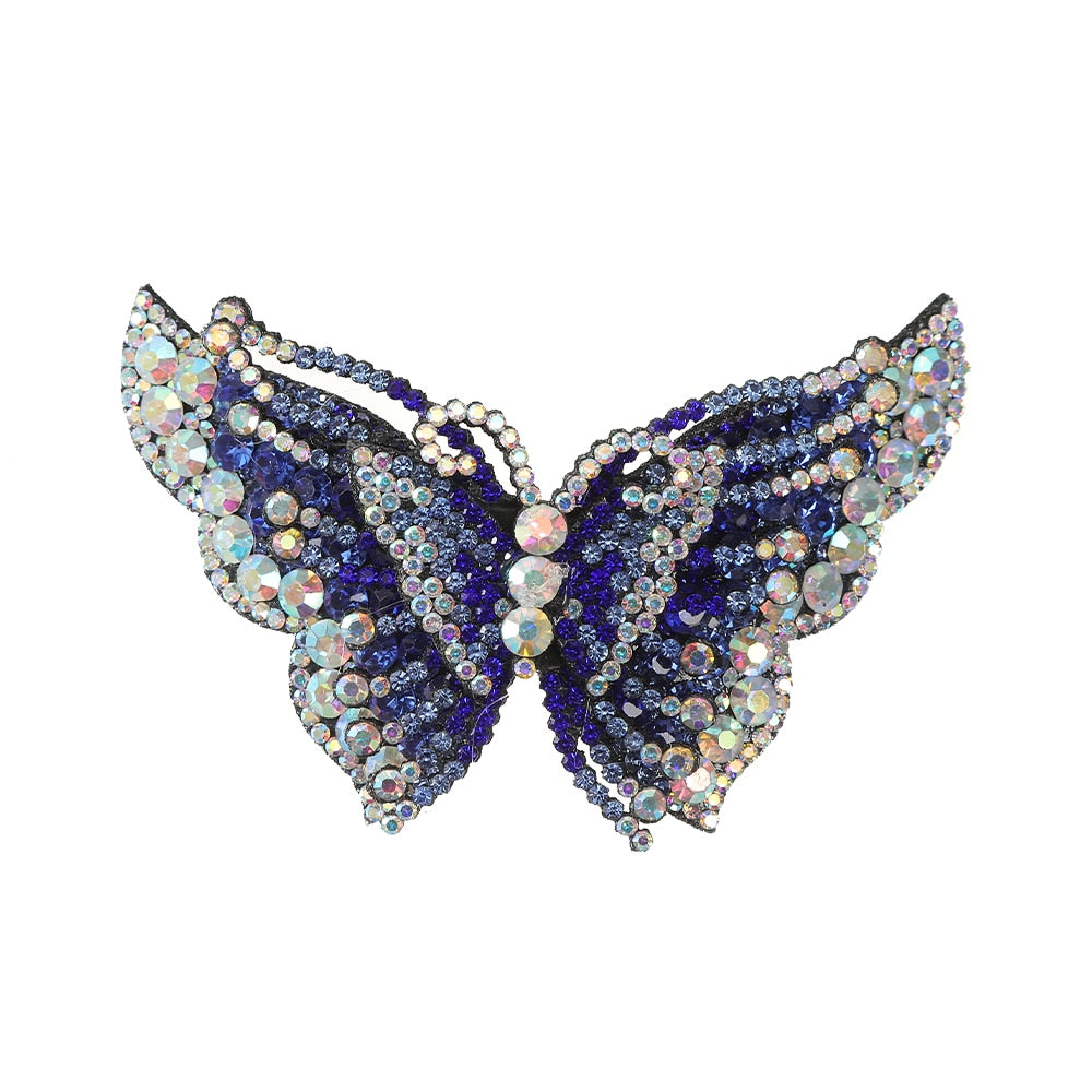 Butterfly Hair Clips Retro For Women Ponytail Hair Accessories Shinning Headwear 2023 Fashion