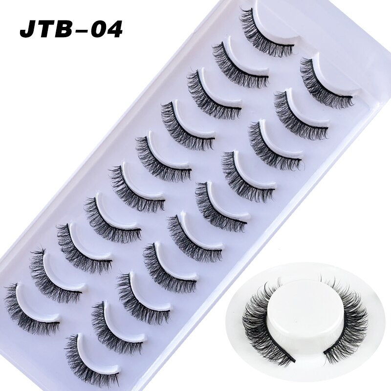10 Pairs 3D Faux Mink Lashes Russian