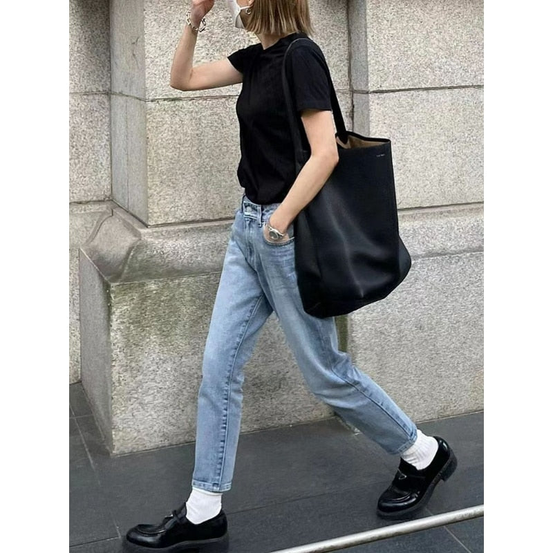 Casual Women Shoulder Bag Genuine Leather