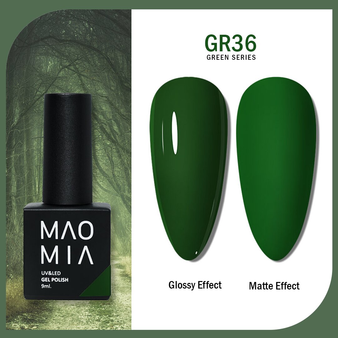 Gel Nail Polish Green Color Series Nail Polish Paint Manicure Gel Semi Permanent Painting Art Nails Accesories