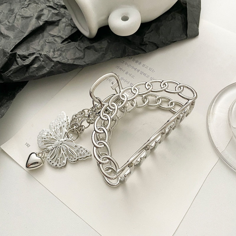 Women Geometric Hair Claw Girls Clamps Fashion Metal Hair Crab Cross Hair Clips Headband Hairpin Fashion Hair Accessories