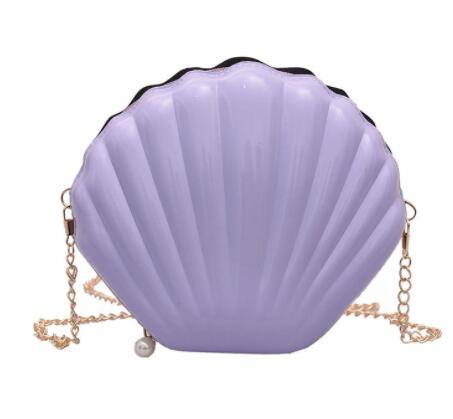 NEW Women Shoulder Handbags Shell Bag Chain Cute Sequins Small Bag Phone Money Pouch Zipper Crossbody Bags for Women Bolsa