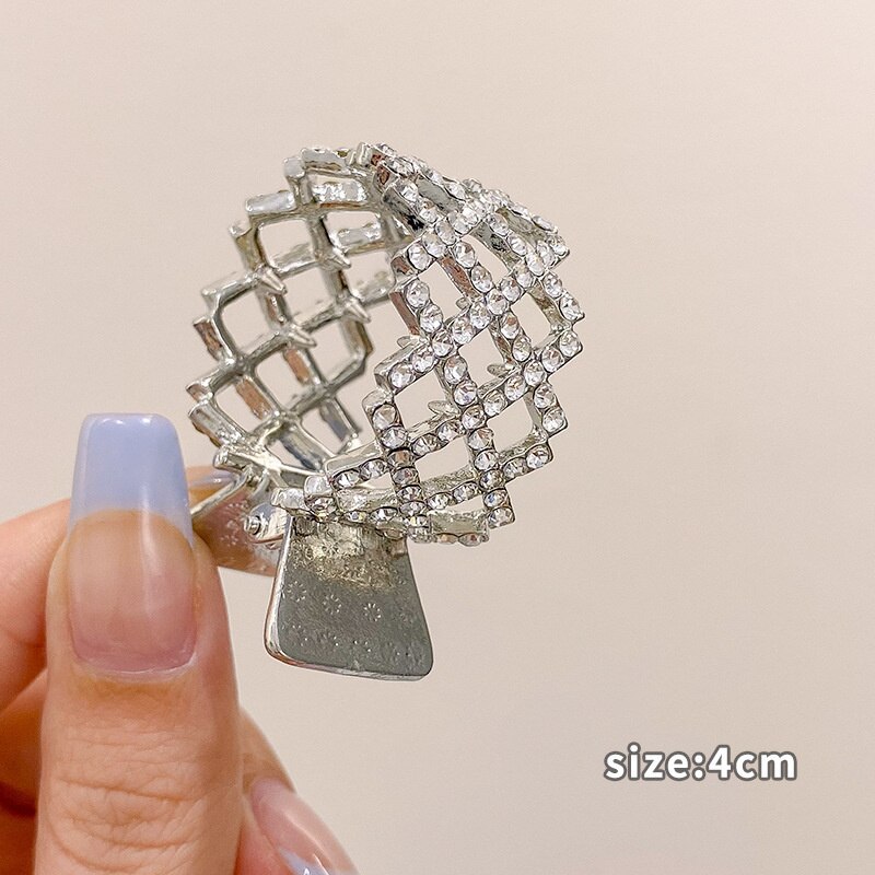 High Ponytail Clip for Women Fashion Metal Hair Claw Girls Clamps Girl Fixed Hairpin Claw Clip Hair accessories Headwear