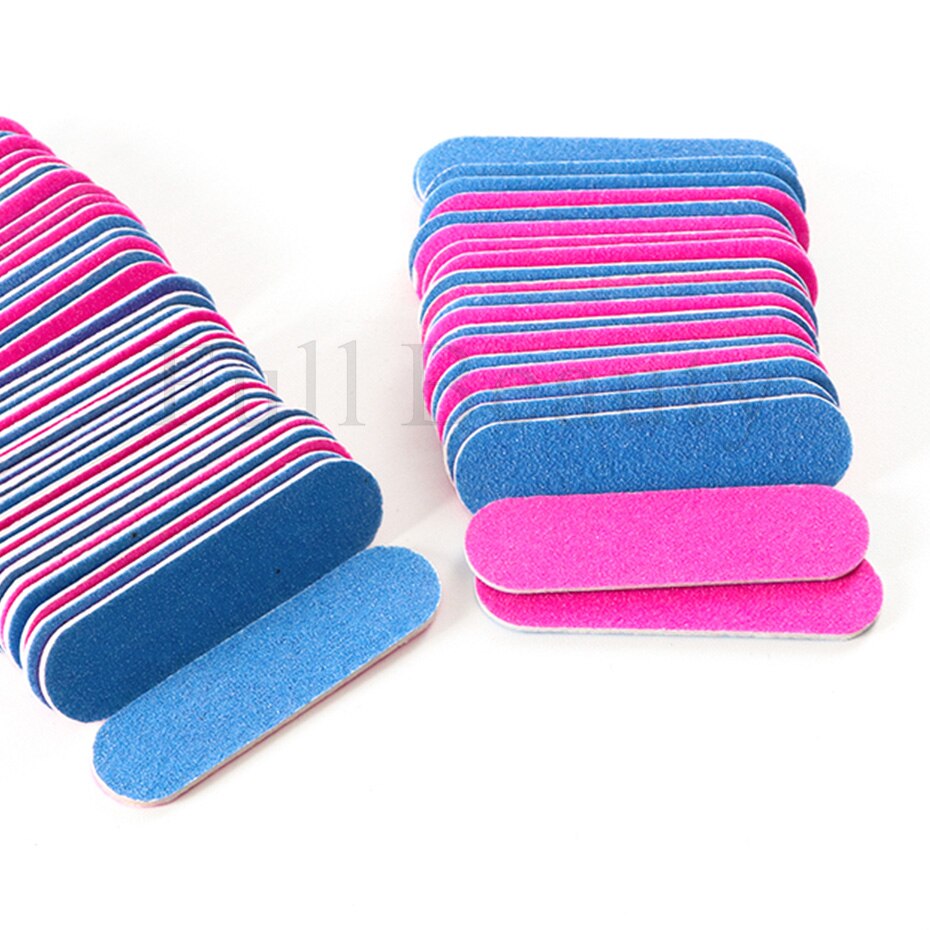Mini Double Sided Nail File Set Sanding Buffer Block 180/240 Grit Gel Polish Manicure Tool Kit SA858