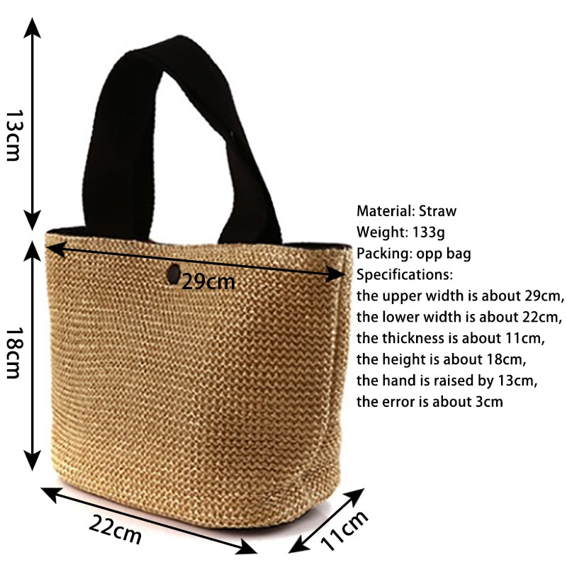 Casual Ladies Straw Women crossbody Handbag for holidays