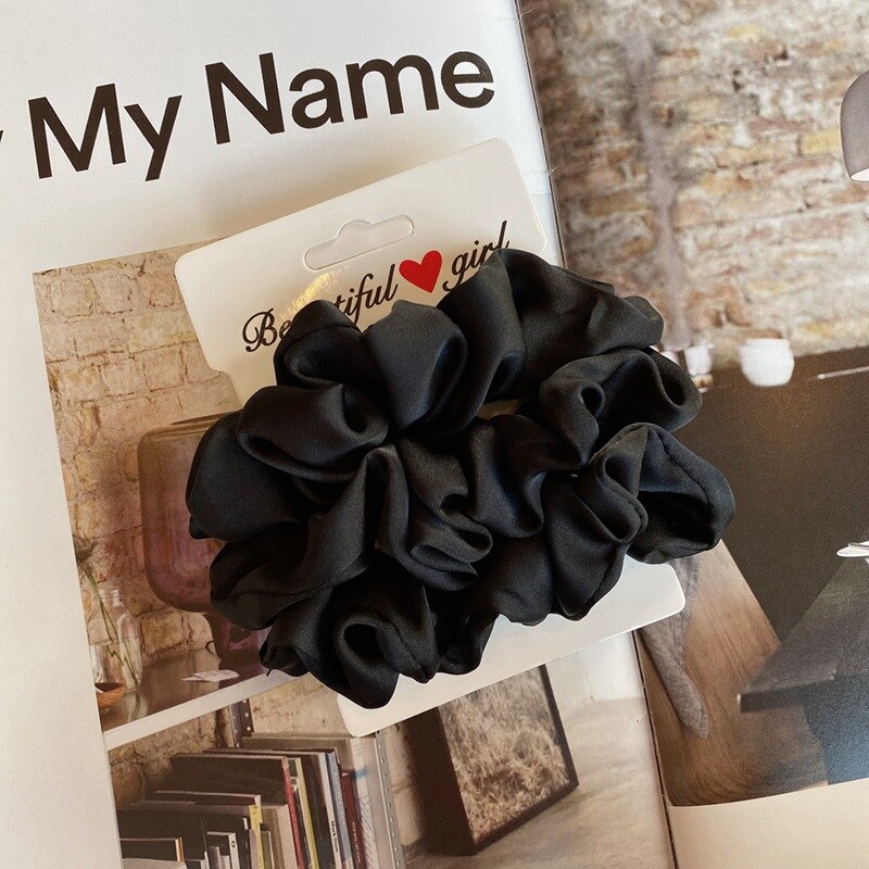 4pcs/set Silk Elastic Hair Band scrunchies