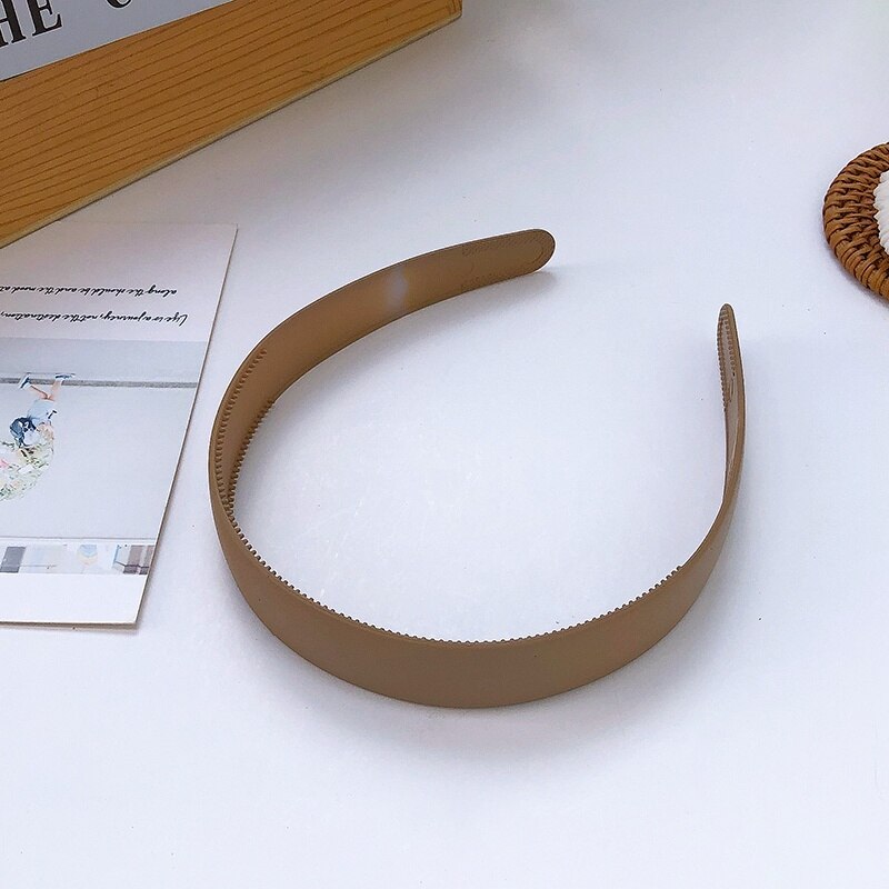 Plastic Colorful Suede Hairband Hoop Headband for Women