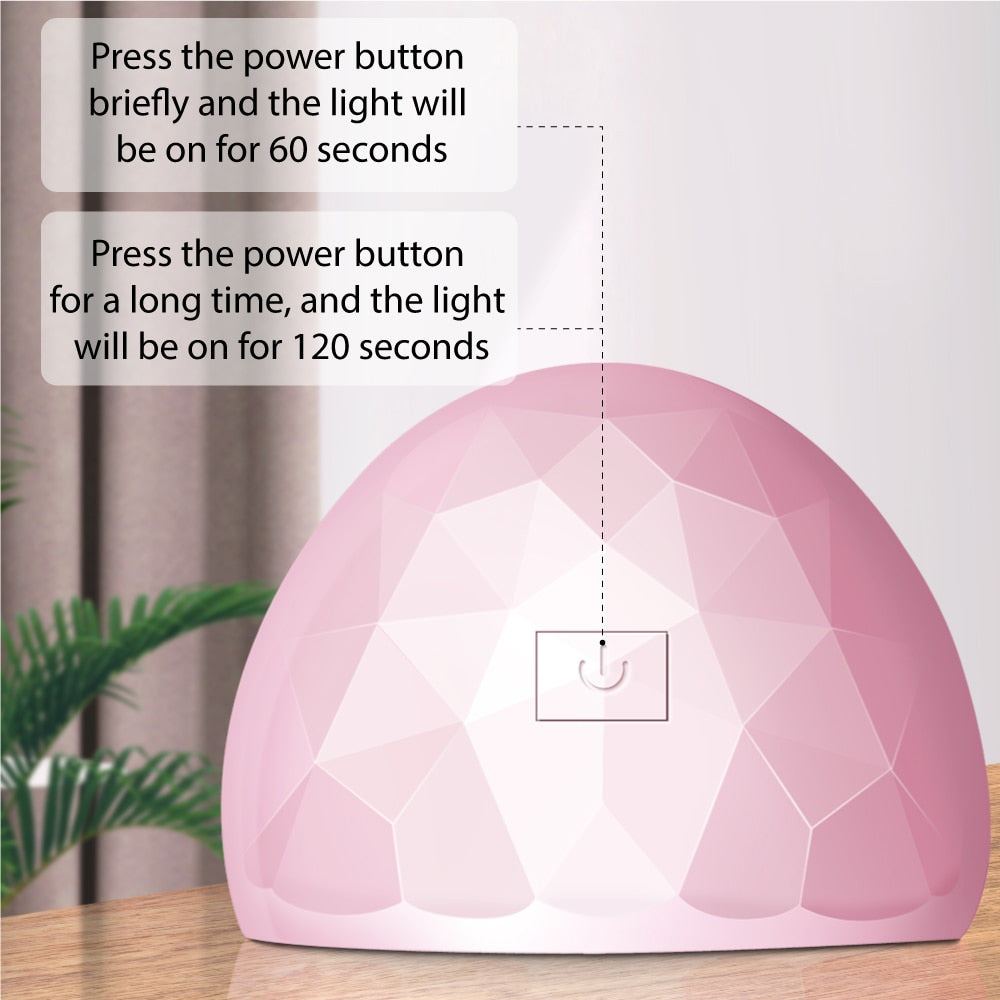 18 LED Drying Lamp Manicure UV Nail Dryer Curing Gel Nail Polish With USB and Smart Timer