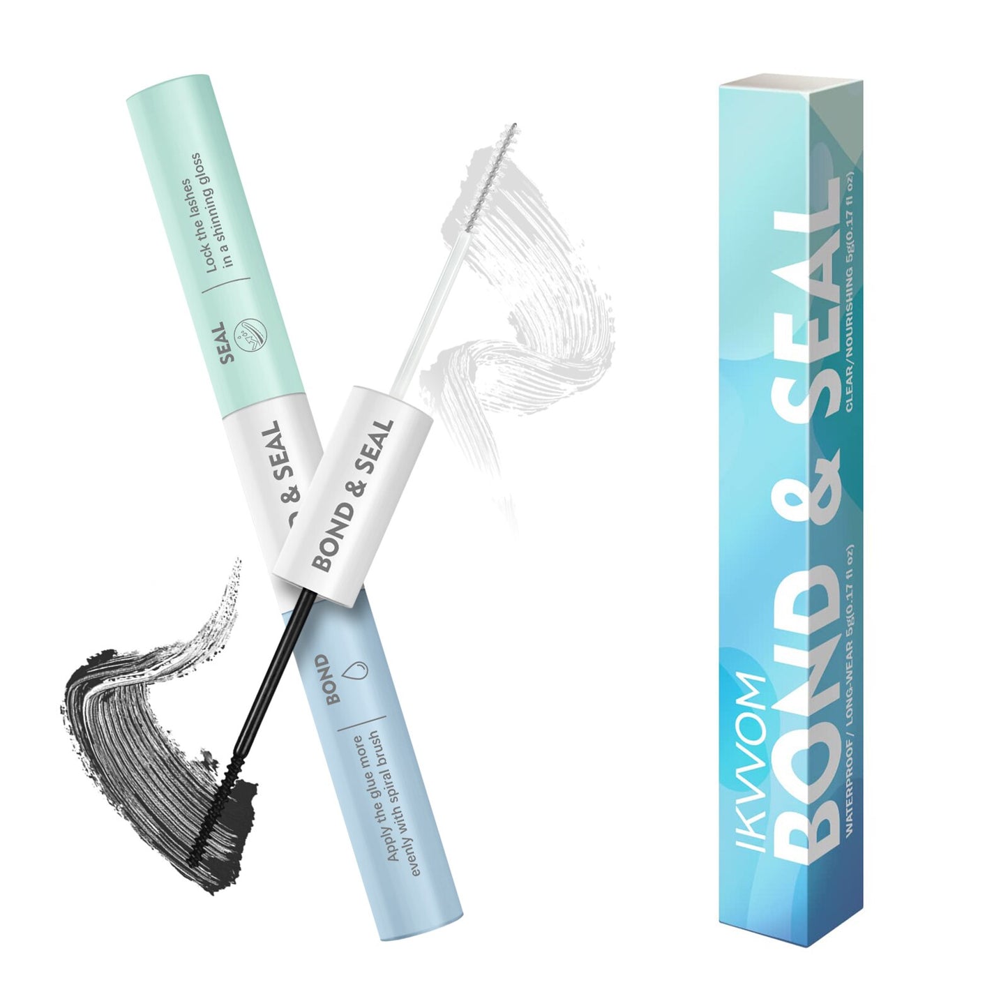 ETVITE Cluster Lashes DIY Eyelash Extension Lash Bond and Seal for Cluster Lashes 60pcs Mix Lengths Volume Comfortable