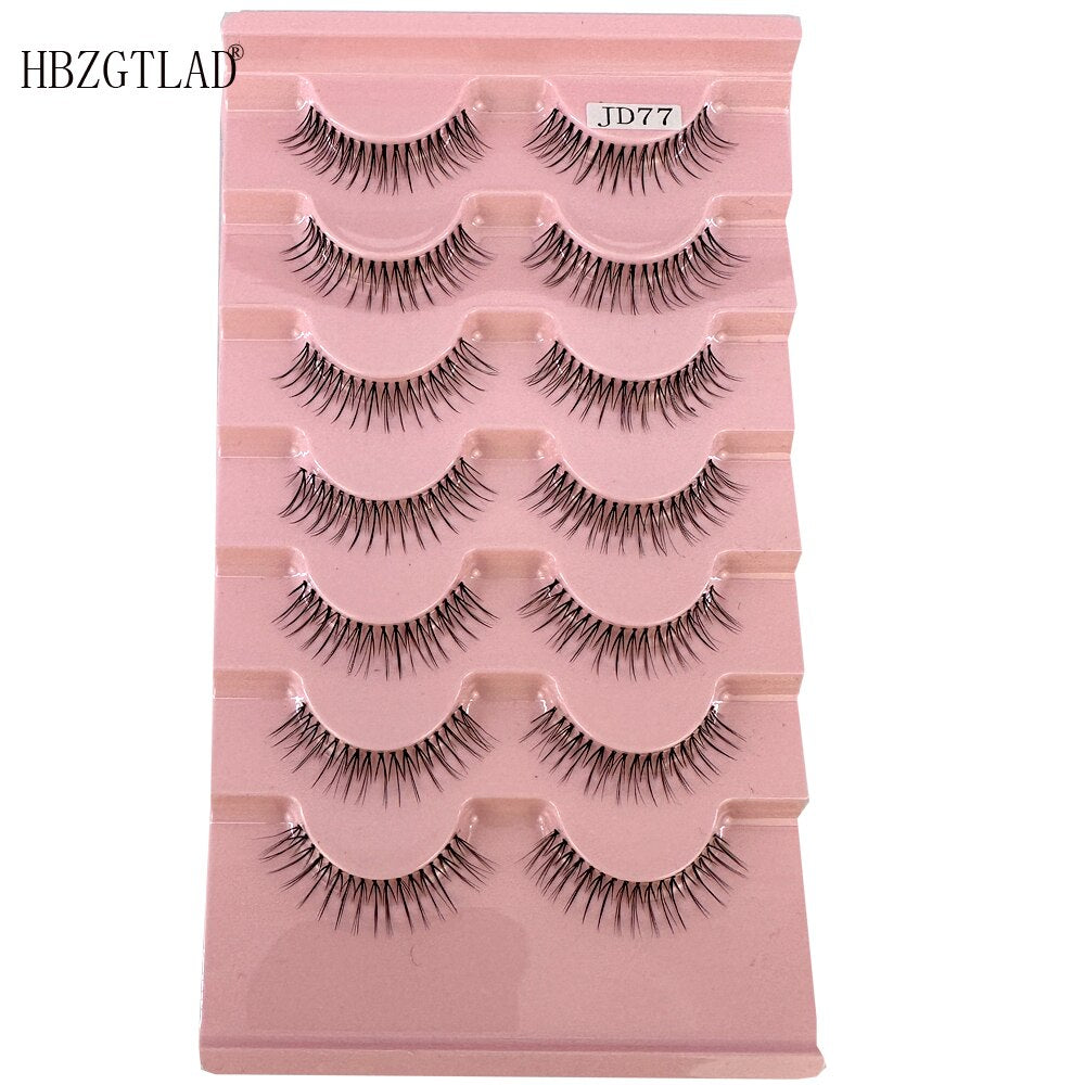 New Transparent Manga Eyelashes A-Type Fishtail False Eyelashes Extension Japanese Nude Makeup Lashes Wispy
