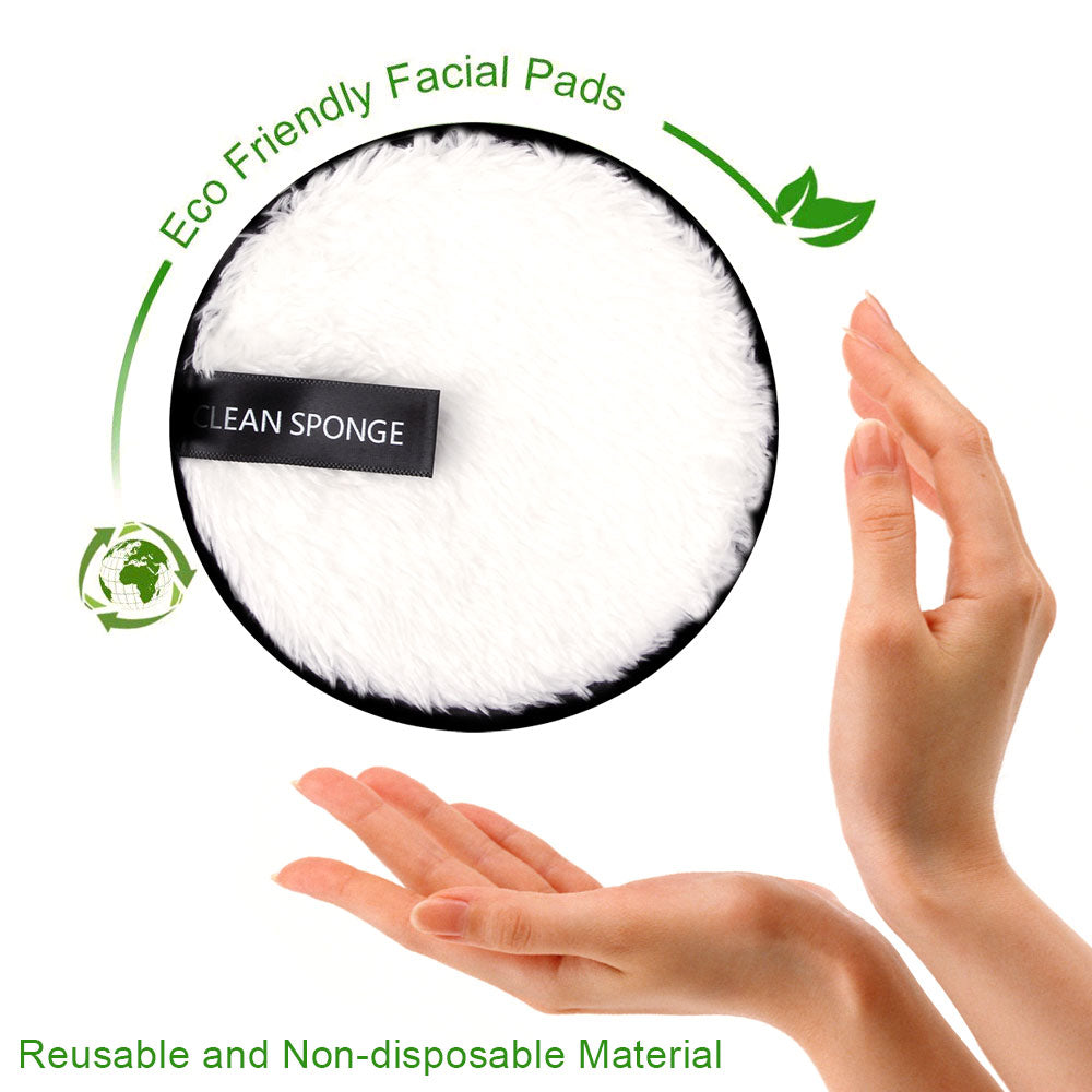 3Pcs Reusable Makeup Remover Pads Cotton Cosmetic remover cotton puff soft