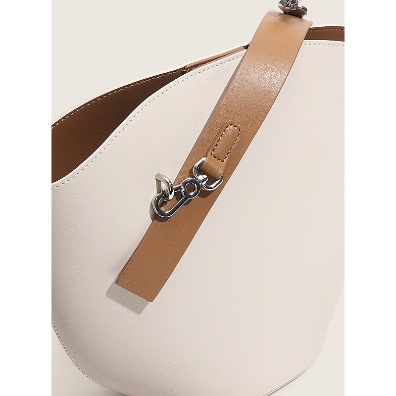 Versatile Small Design Bucket Type Leather Women's Tote Bag Large Capacity Fashion One Shoulder Messenger Bags