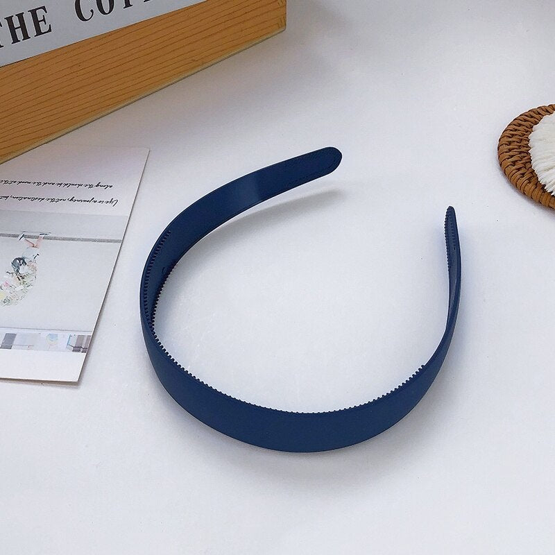 Plastic Colorful Suede Hairband Hoop Headband for Women