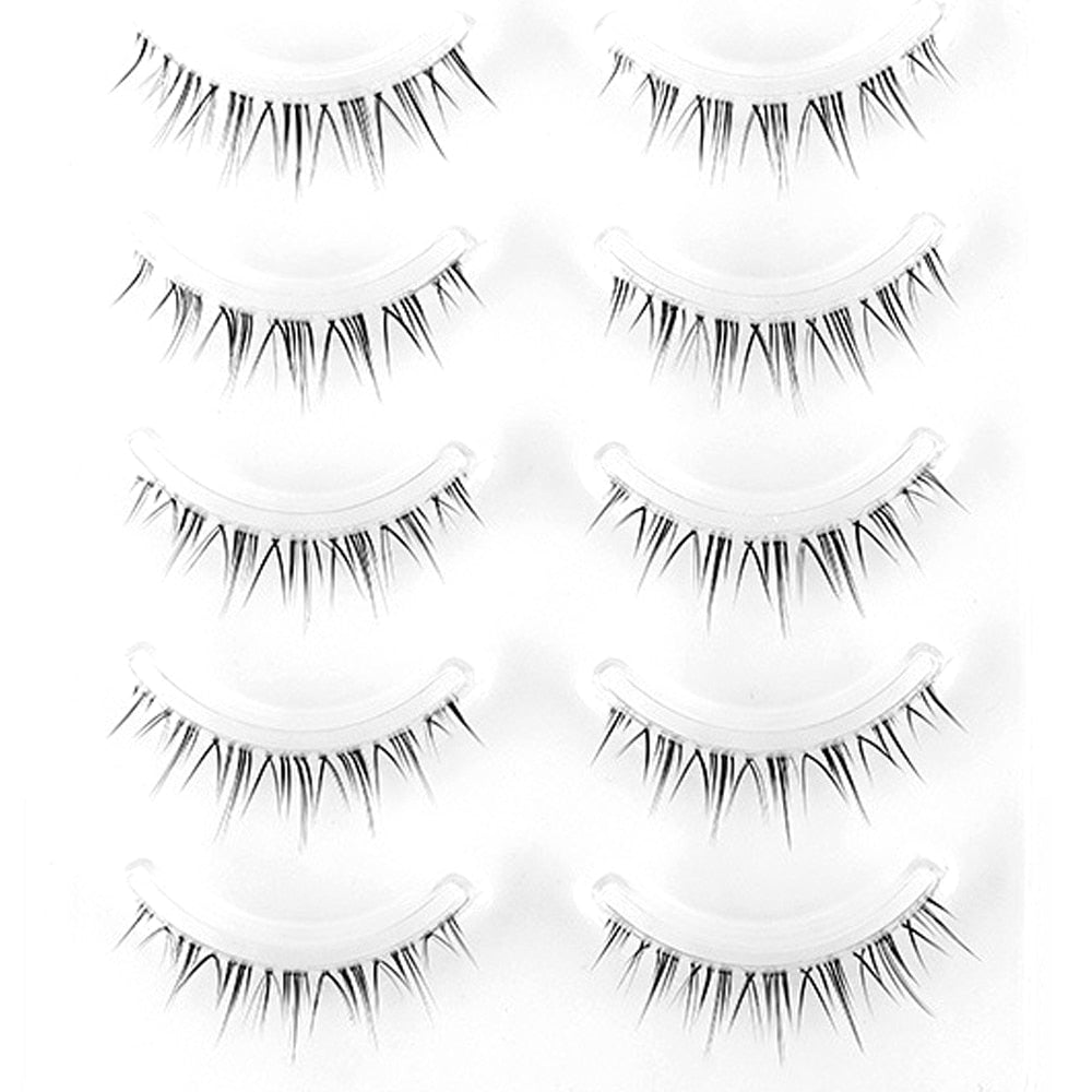 New Transparent Manga Eyelashes A-Type Fishtail False Eyelashes Extension Japanese Nude Makeup Lashes Wispy