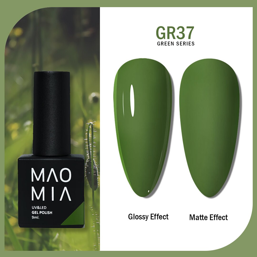 Gel Nail Polish Green Color Series Nail Polish Paint Manicure Gel Semi Permanent Painting Art Nails Accesories