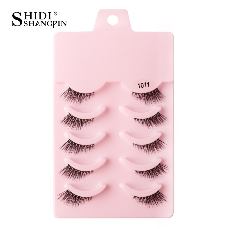 3/5/10 Pairs Half Eye Lashes 3D Cat Eye Mink Natural