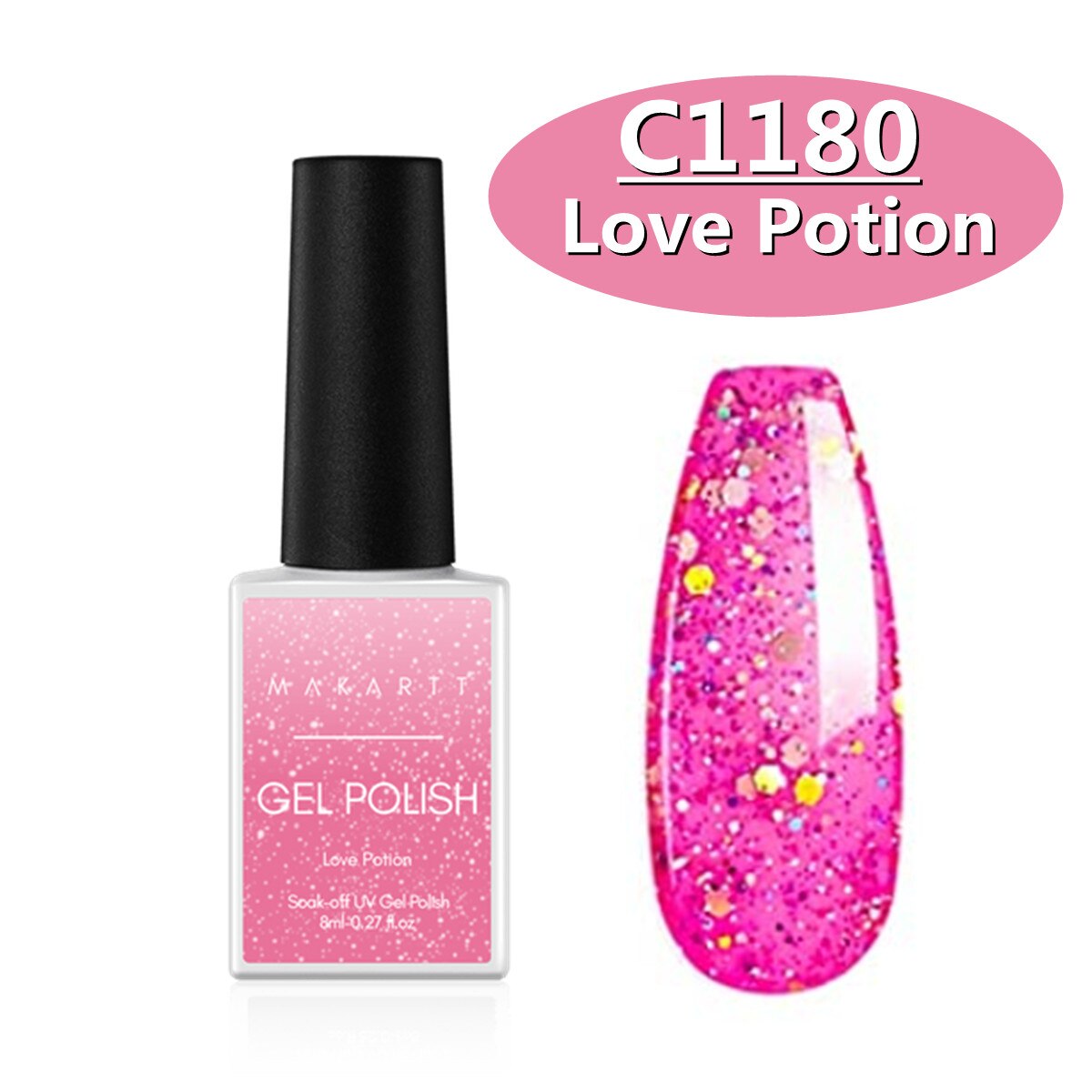 Black White Nail Gel Polish Kit Holographic Gel Polish Set Soak Off UV LED Gel Varnish Manicure Nail Art.