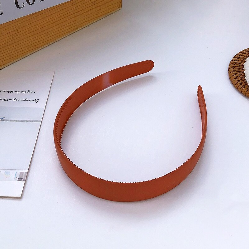 Plastic Colorful Suede Hairband Hoop Headband for Women