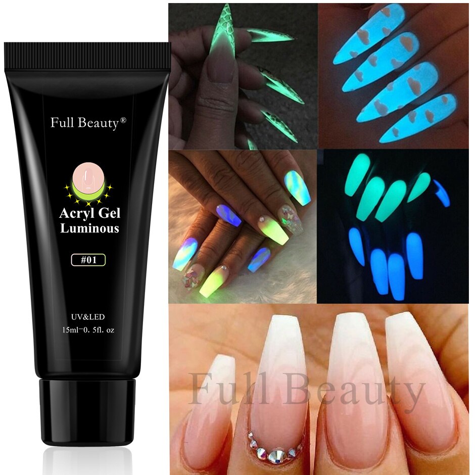 15ml Luminous Glow Nails Acrylic Extension Gel
