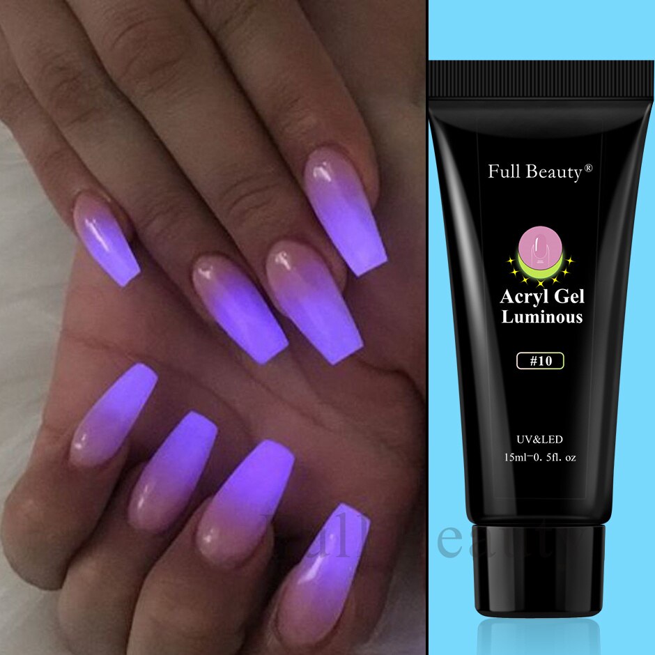 15ml Luminous Glow Nails Acrylic Extension Gel