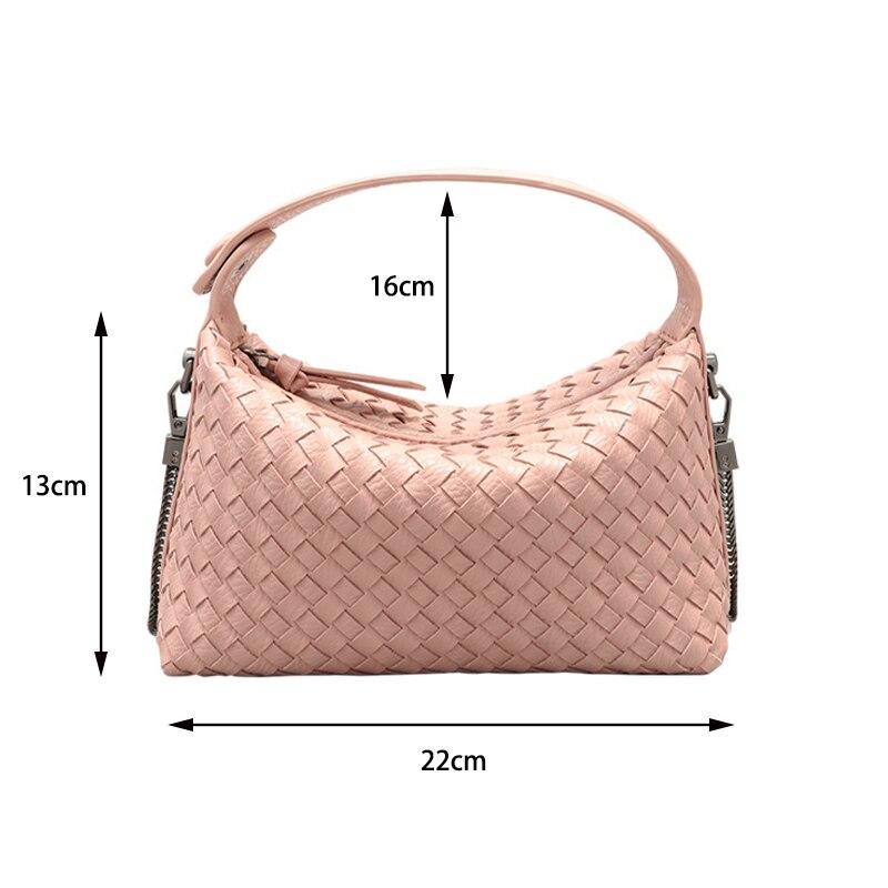 Women's Weave Totes Shoulder Bag Luxury Designer Fashion Crossbody Ladies High-Quality Purses Mobile Phone Bags 2023 NEW