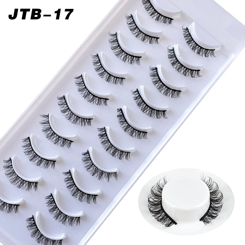 10 Pairs 3D Faux Mink Lashes Russian