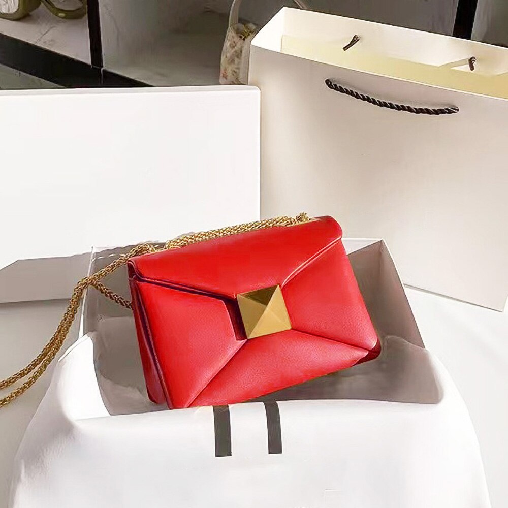 Fashion Casual Style Designer Brand Leather Women Bag Lady Flap Handbag Chain Crossbody Bags