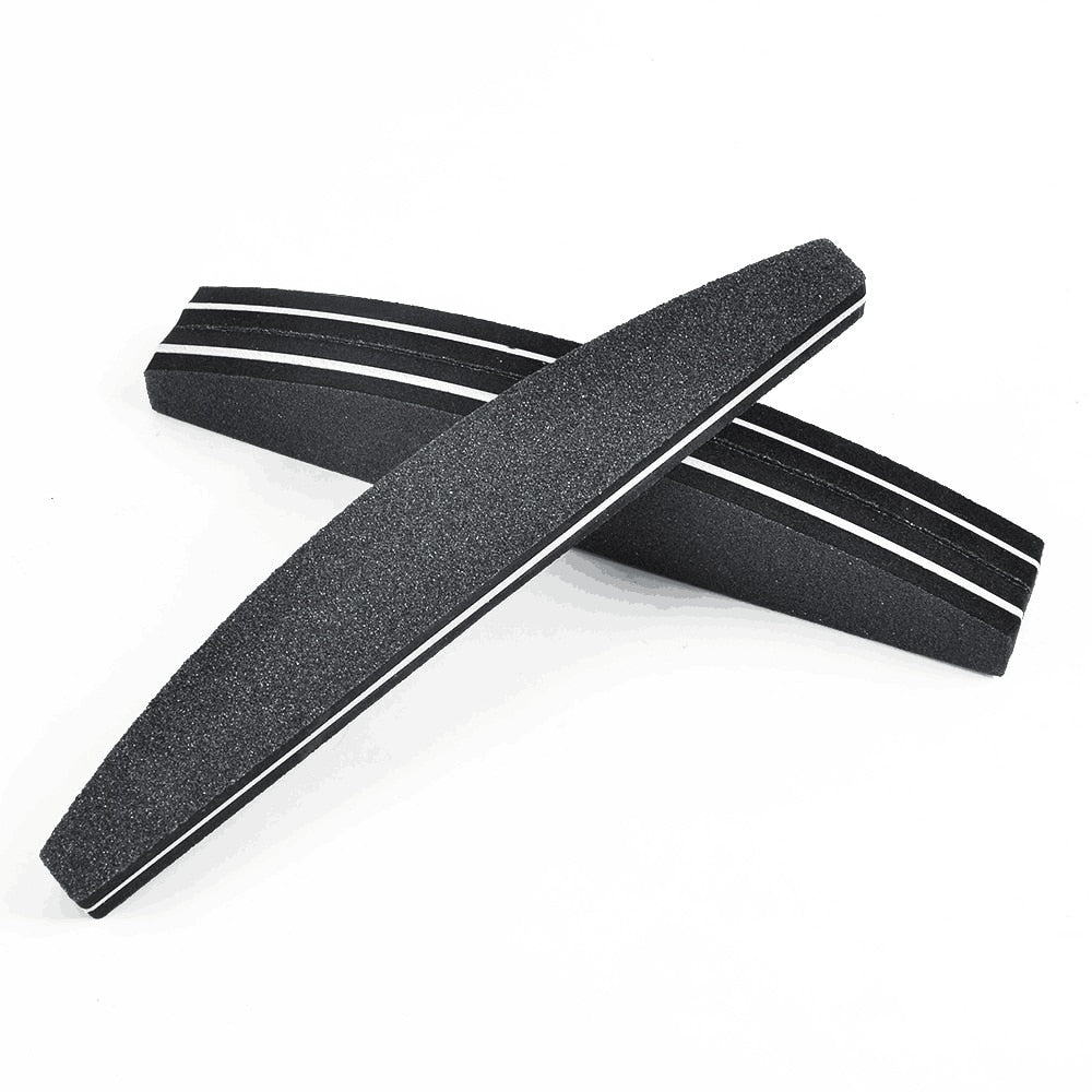 5pcs of Manicure Care Tools Nail File Buffer Sponge
