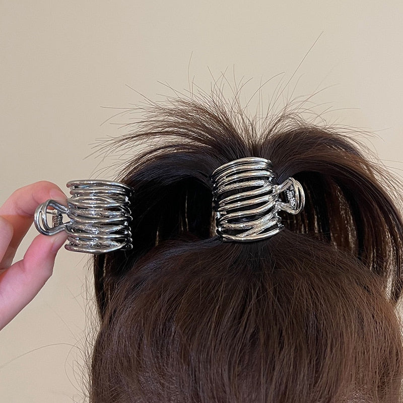 High Ponytail Clip for Women Fashion Metal Hair Claw Girls Clamps Girl Fixed Hairpin Claw Clip Hair accessories Headwear