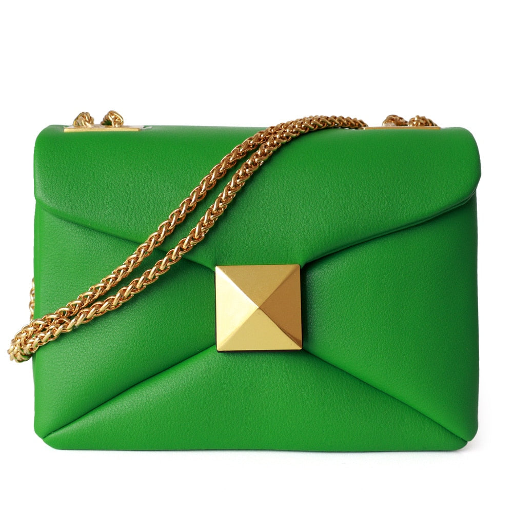 Fashion Casual Style Designer Brand Leather Women Bag Lady Flap Handbag Chain Crossbody Bags