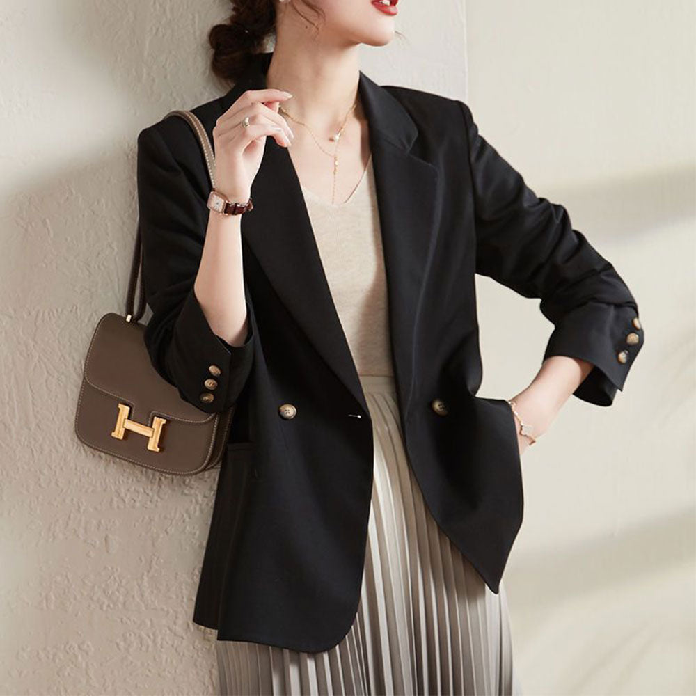 Fashion Business Lady Suit Jacket 2023 Spring and Autumn Large Casual Women Blazer (Only Blazer)