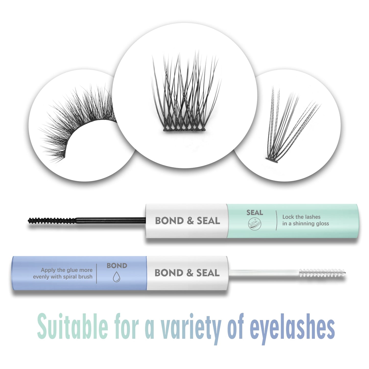 FinyDreamy DIY Eyelash Glue Cluster Cils Dark Odor Free Professional Lashes Latex Free Adhesive for False Mink Eyelash Extension