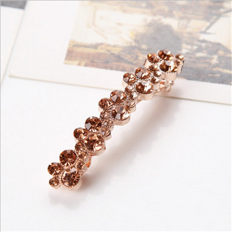 New Korean Elegant Hairpins Hairgrips Crystal Hair Clips For Women Girls Hair Accessories
