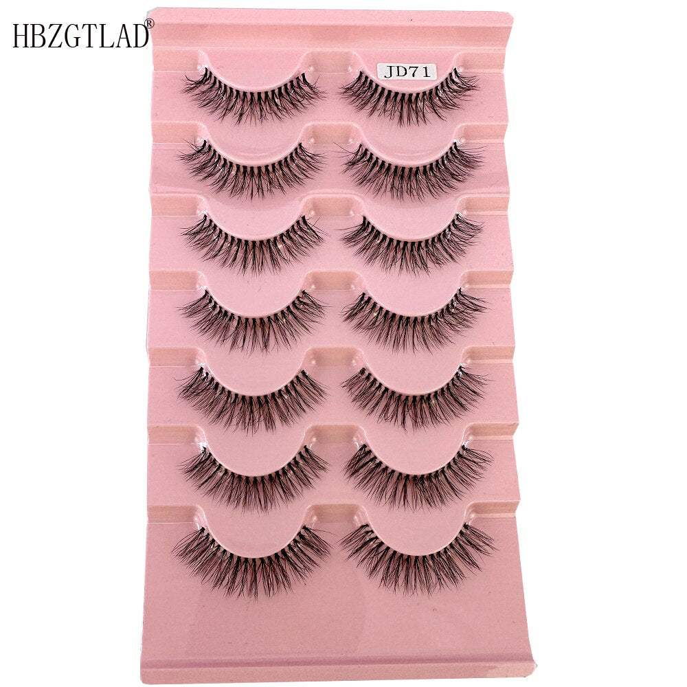 New Transparent Manga Eyelashes A-Type Fishtail False Eyelashes Extension Japanese Nude Makeup Lashes Wispy