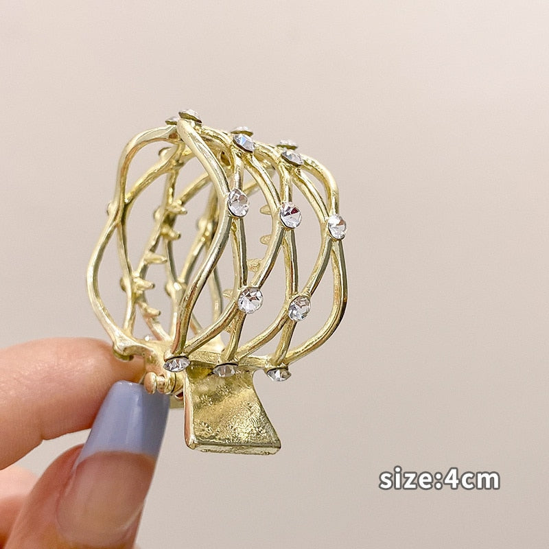 High Ponytail Clip for Women Fashion Metal Hair Claw Girls Clamps Girl Fixed Hairpin Claw Clip Hair accessories Headwear
