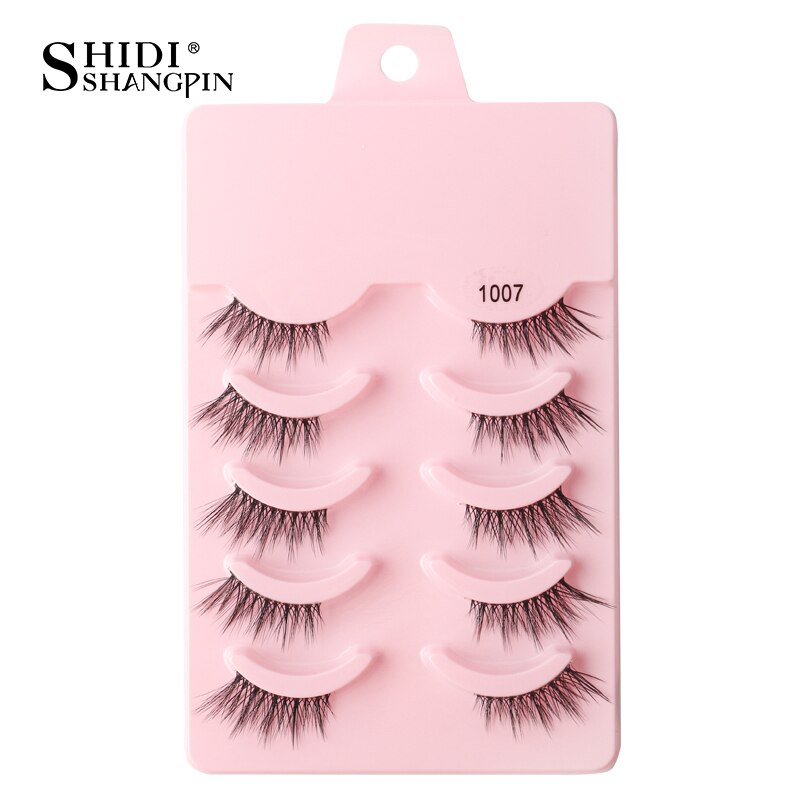 3/5/10 Pairs Half Eye Lashes 3D Cat Eye Mink Natural