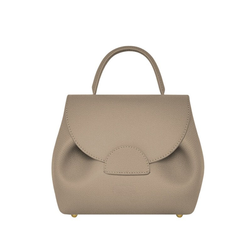 French Polene Niche Brand Trendy Light Luxury Sense of All-match Portable Messenger Bag High Quality Genuine Leather Female Bag