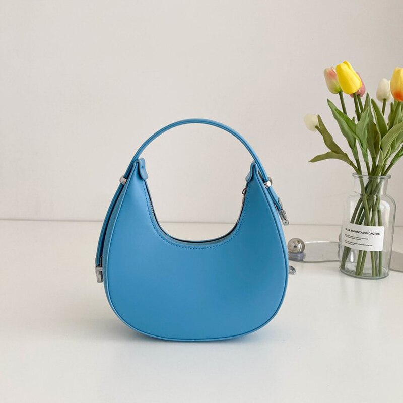 Woman Hobo Bag Luxury Design 2022 New Fashion Handbag Leather Armpit Bag Small Shoulder Bags Female Chain Crossbody Bags Purses