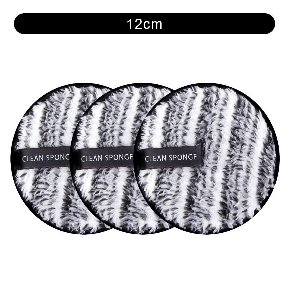 3Pcs Reusable Makeup Remover Pads Cotton Cosmetic remover cotton puff soft