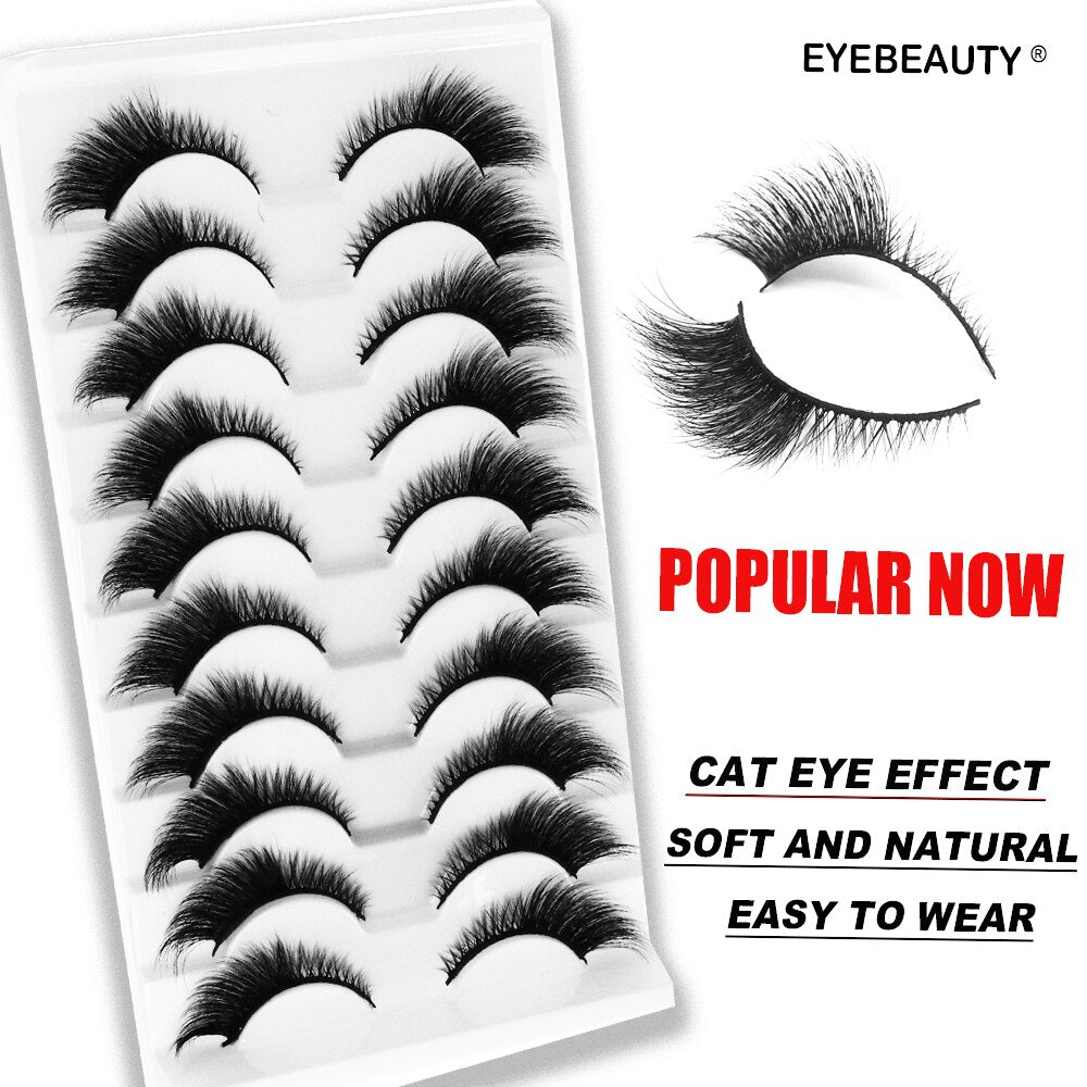 10/5 Pairs Natural Cat Eye Lashes