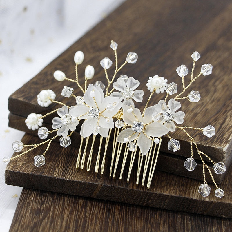 Crystal Hair Combs Headbands Accessories